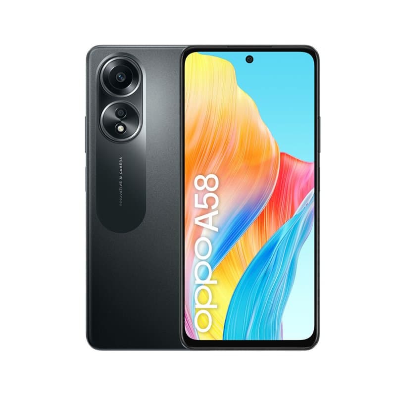Oppo A58 17,1 cm (6.72") Double SIM Android 13 4G USB Type-C 6 Go 128 Go 5000 mAh Noir"