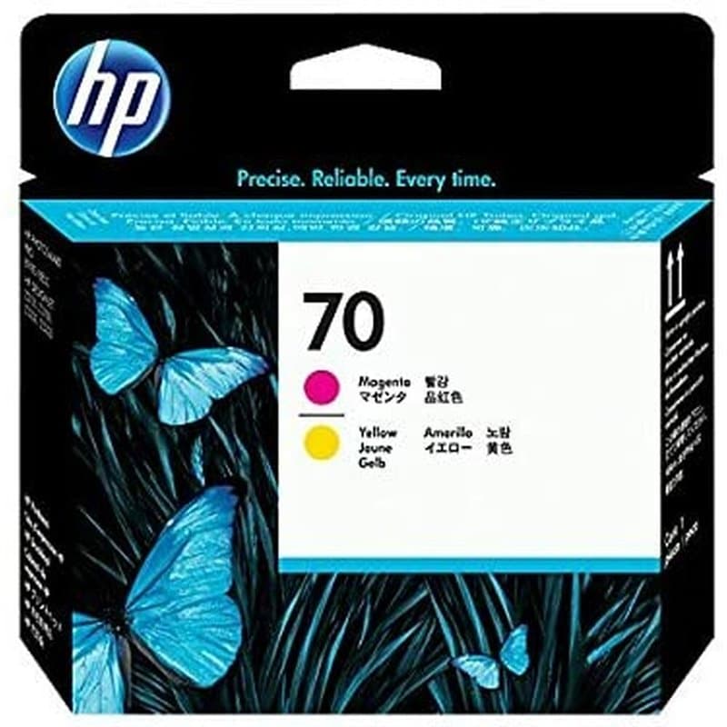 HP 70 tête d'impression DesignJet magenta et jaune