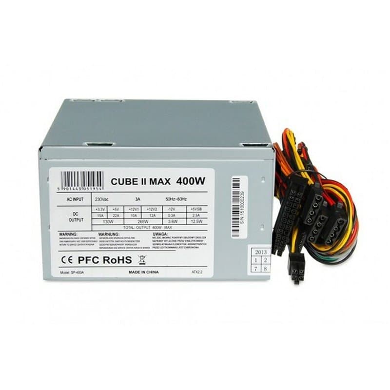 Bloc dAlimentation Ibox CUBE II 130 W 400 W RoHS CE Ventilation latérale ATX