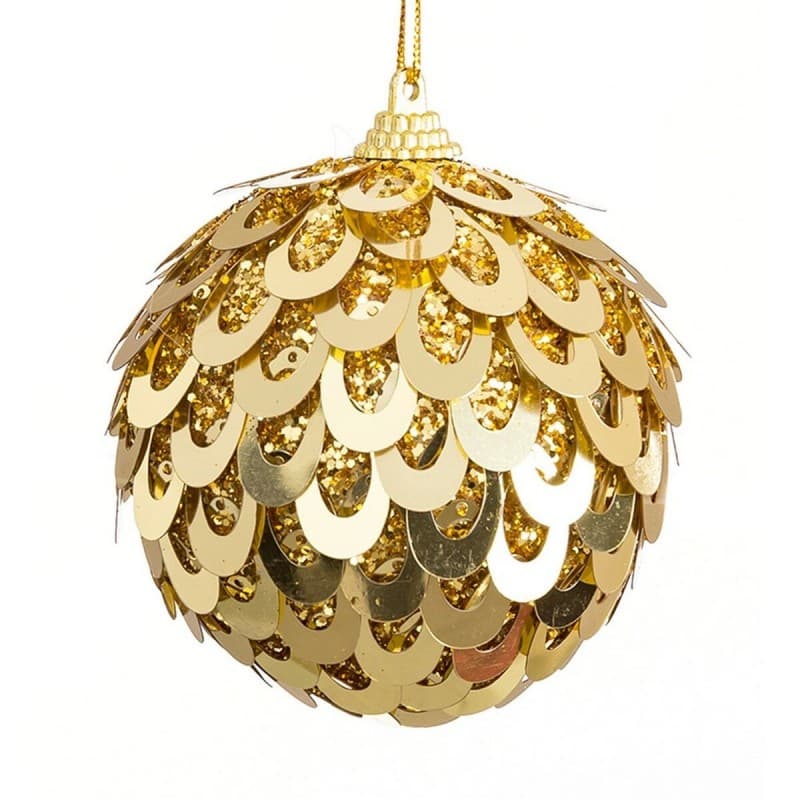 Boules de Noël Doré Plastique Polyfoam 6 x 6 x 6 cm (6 Unités)