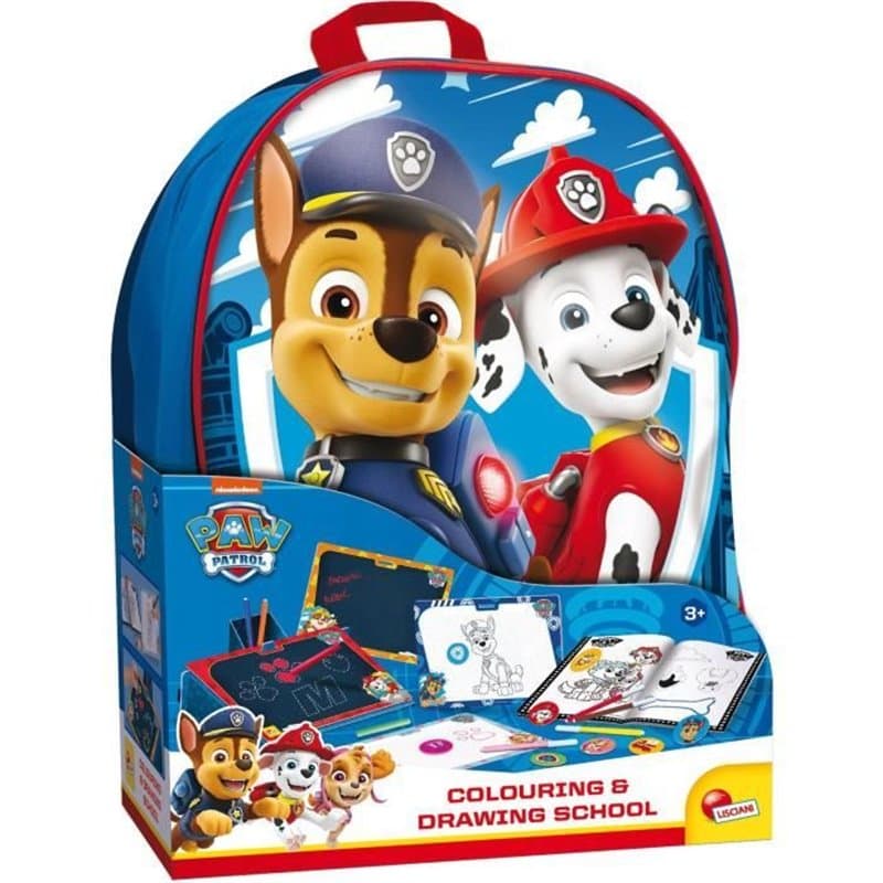 Boîte dActivités pour coloriage Lisciani Giochi La Pat'Patrol Sac à dos