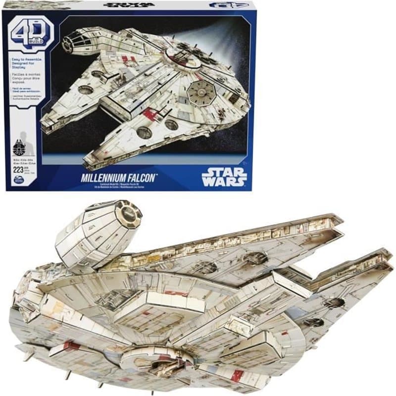 Set de construction Star Wars Millennium Falcon 223 piezas 43 x 31,4 x 22,4 cm Gris Multicouleur