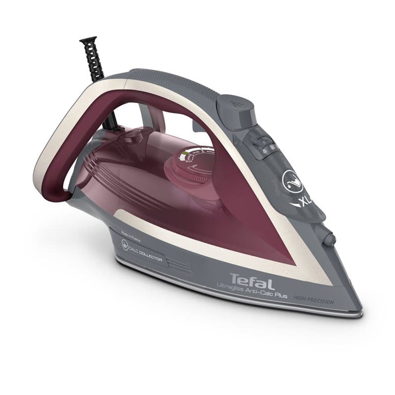 Tefal Ultragliss Anti-Calc Plus FV6840E0 fer à repasser Fer à vapeur 2800 W Violet, Argent