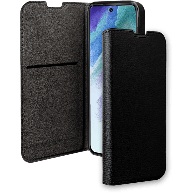 Etui Folio Wallet Samsung G S23 FE Support vidéo Noir - 65% Plastique