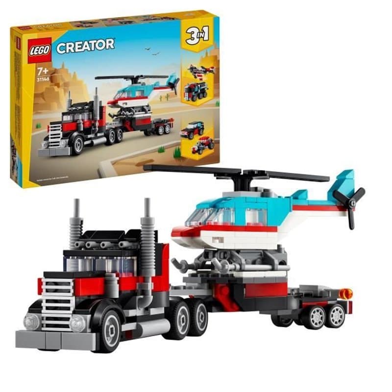Playset Lego 31146 Creator Platform Truck with Helicopter 270 Pièces