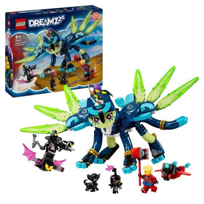 Lego 71476 DREAMZzz Zoey et Zian. le Chat-Hibou. Jouet de Figurines po