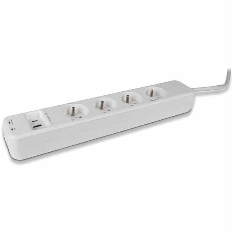 Rallonge 4 prises Schuko sans interrupteur SCS Sentinel SmartPlug 240 V