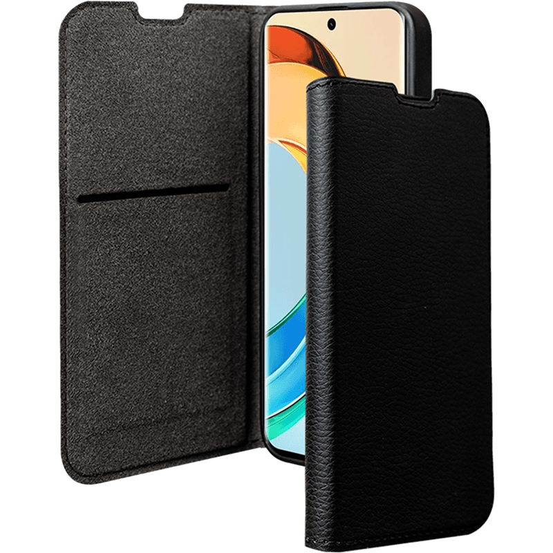 Etui Folio Wallet Honor Magic 6 Lite Support vidéo Noir - 65% Plastiqu