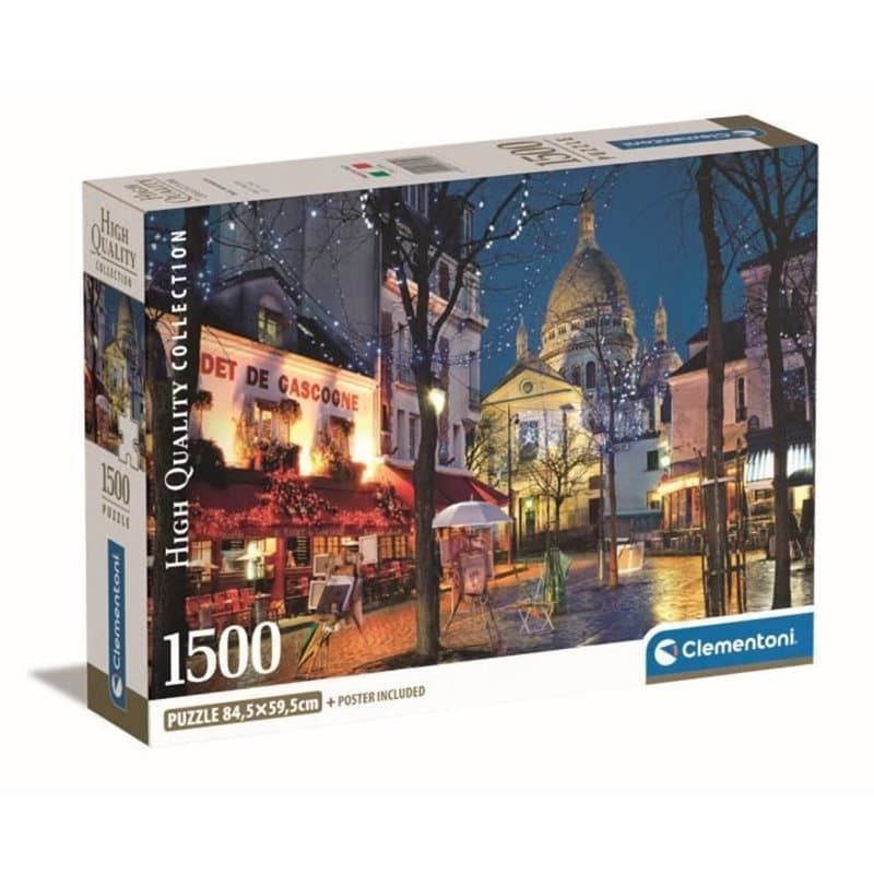Clementoni High Quality Collection Paris Montmartre Jeu de puzzle 1500 pièce(s) Paysage