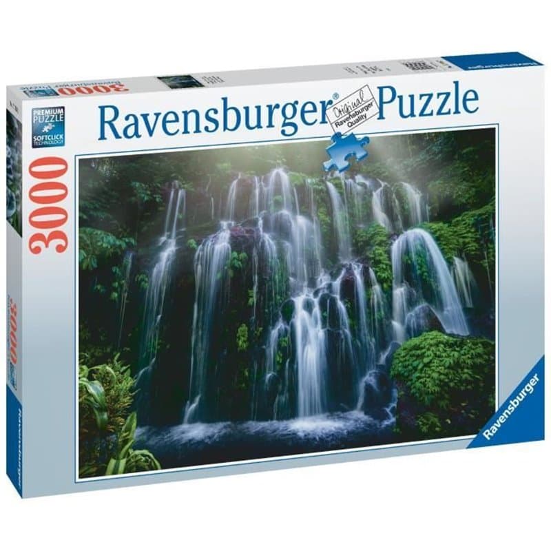 Puzzle Ravensburger Chutes d'eau, Bali Paysage et nature 3000 Pièces
