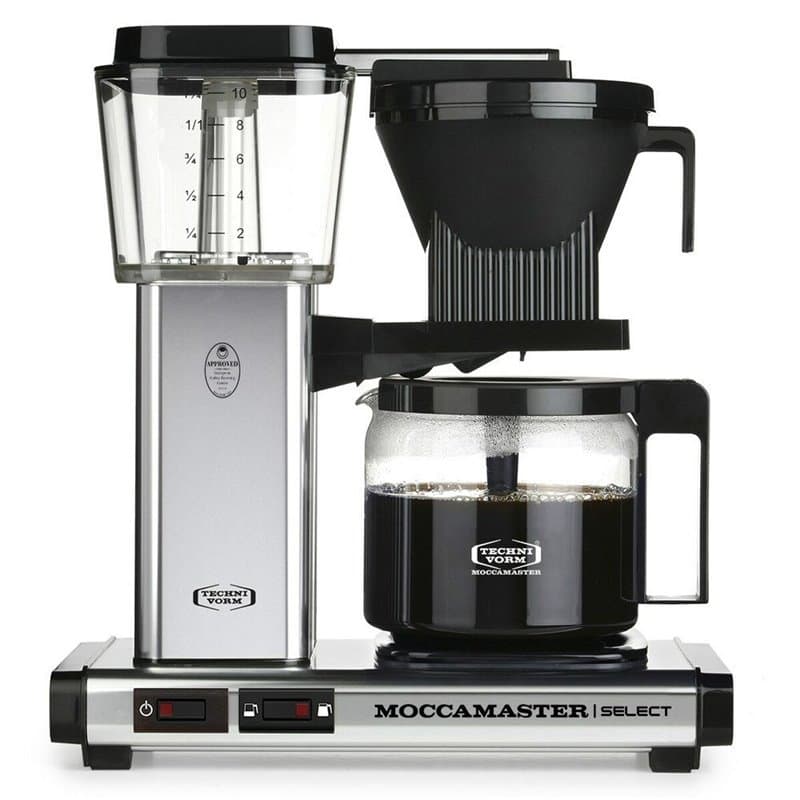 Cafétière électrique MoccaMaster KBG 1520 W Noir Argenté 1,25 L