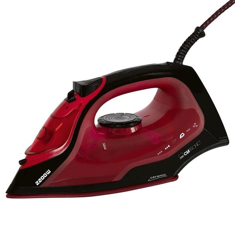 Fer à repasser vapeur avec 7 fonctions 2200W Clatronic DB 3752 Noir/ro