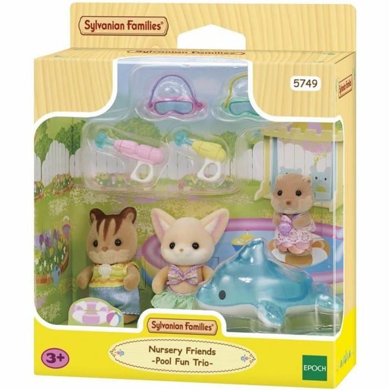 Sylvanian Families Le trio des bébés à la piscine