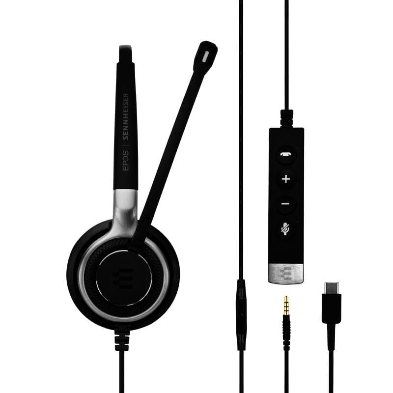 Casque EPOS Sennheiser Impact SC 635 USB-C 3,5mm USBC 3,5mm mono noir argent (1000669)