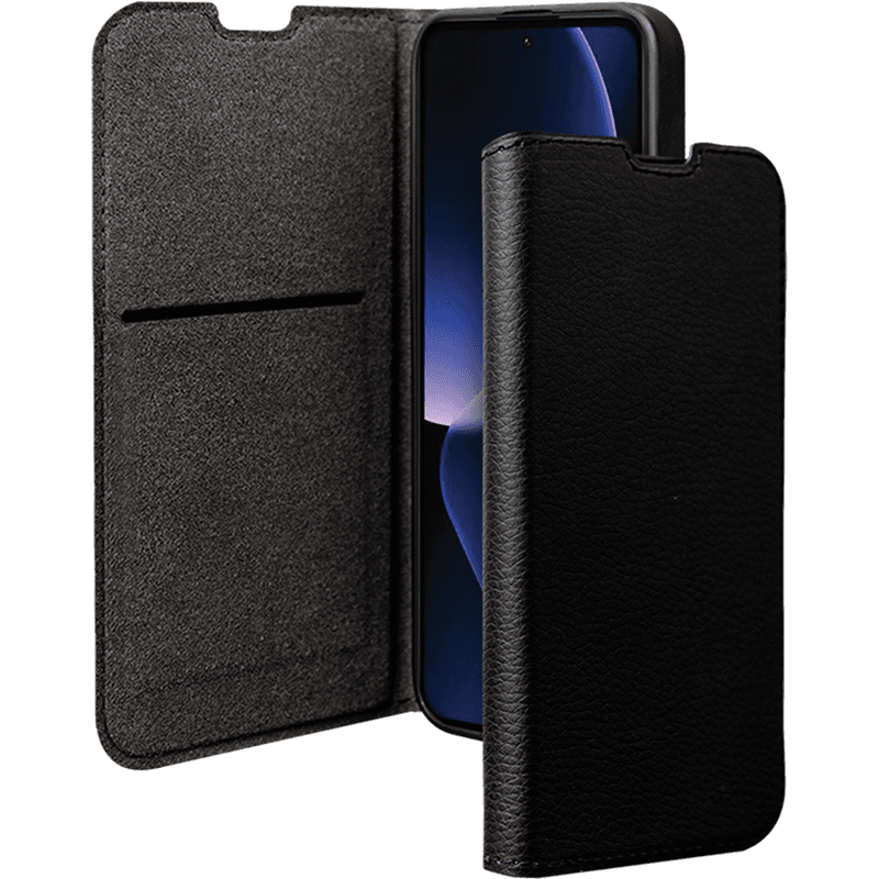 Etui Folio Wallet Xiaomi 13T/13T Pro Support vidéo Noir - 65% Plastique recyclé Certifié GRS Bigben
