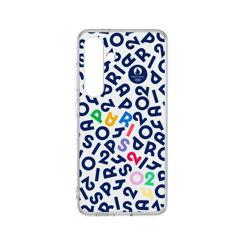 Coque Résine Galaxy S24 Lettres PARIS 2024 -Fabriquée en France JO 2024