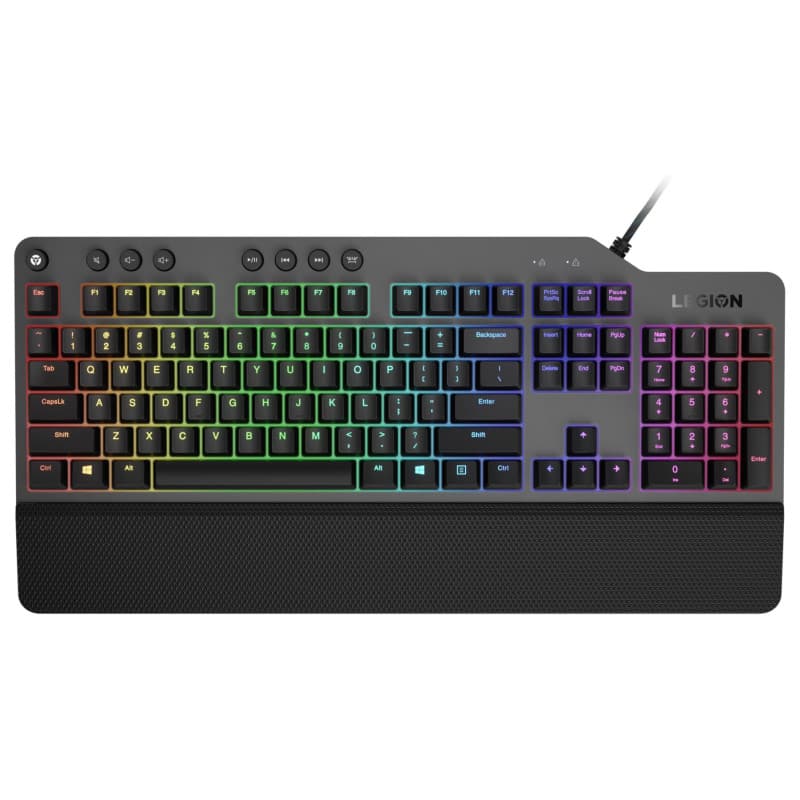 Lenovo Legion K500 clavier Jouer USB Azerty Français Noir, Gris
