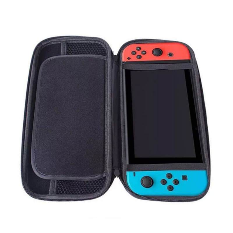 Etui de transport Nintendo Switch noir - rigide avec rangements intrieurs peut