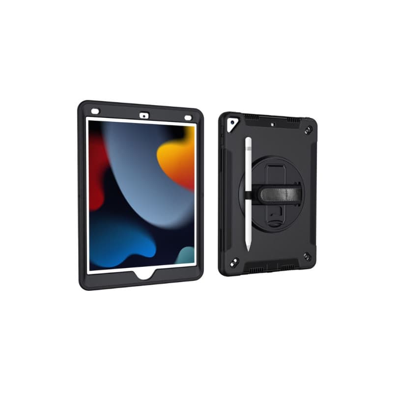 We Etui antichocs pour iPad 10.2 (7/8/9th generation) avec poigne rotative, po