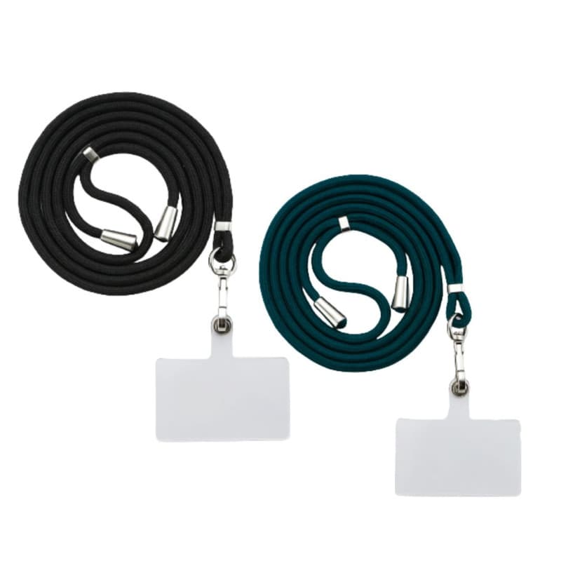 We Pack 2 Tours de cou PAD UNIVERSEL: tour de cou noir + vert - 2 pads transparents