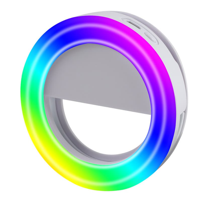 Anneau lumineux portable, diamtre de l'anneau 8.5cm, 16 LEDs, lumire blanche e