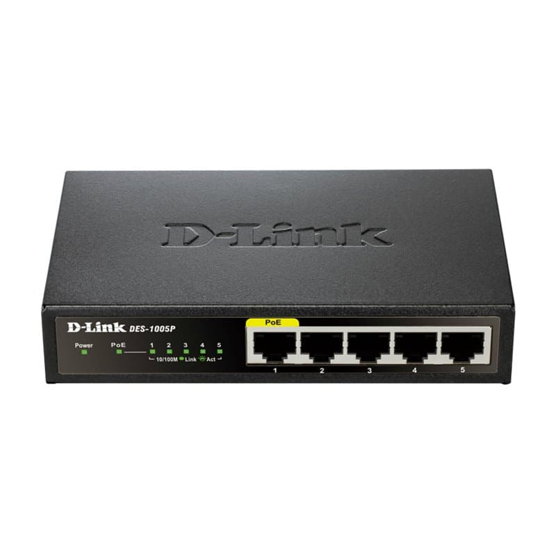 Commutateur Réseau de Bureau D-Link DES-1005P/E