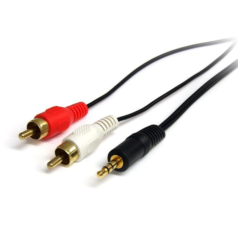 Startech.com Câble audio stéréo de 1 m - Mâle 3,5 mm vers mâle 2 x RCA