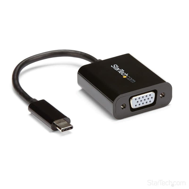 Startech.com Adaptateur vidéo USB-C vers VGA - M/F - 1920x1200 / 1080p - Noir