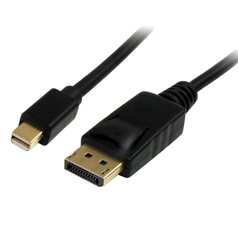 Câble Mini DisplayPort vers DisplayPort Startech MDP2DPmm2M (2 m) 4K Ultra HD Noir