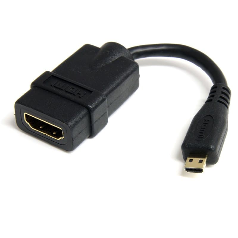 Startech.com Câble adaptateur HDMI haute vitesse de 12cm - HDMI vers Micro HDMI - F/M - Noir