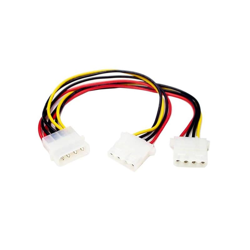 Startech.com Câble Répartiteur en Y Molex - 1x LP4 Mâle 2x LP4 Femelle - 23 cm