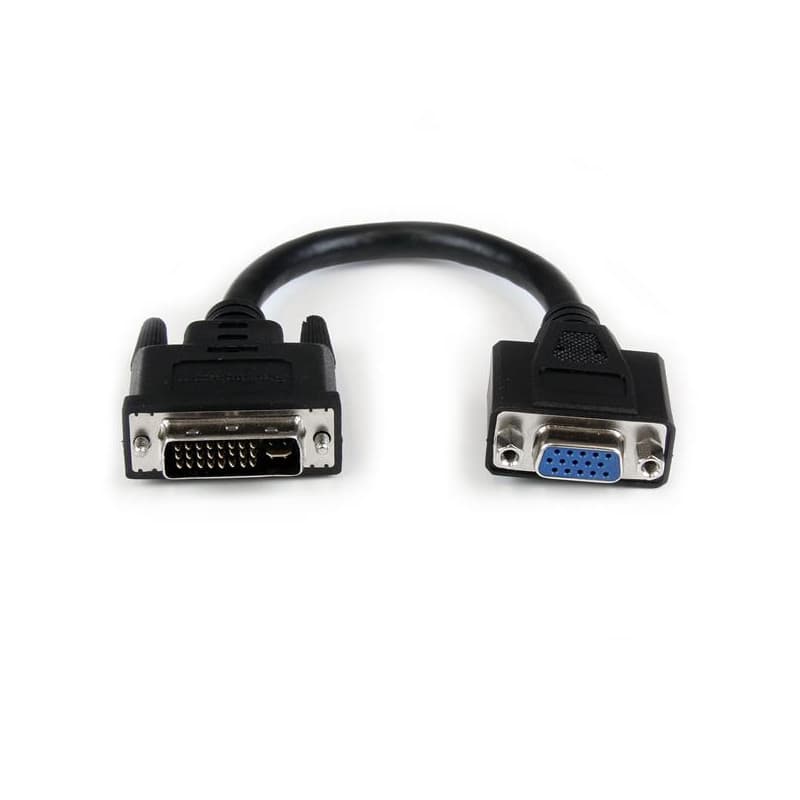 Startech.com Câble adaptateur DVI vers VGA de 20cm - Convertisseur DVI-I vers HD15 - M/F