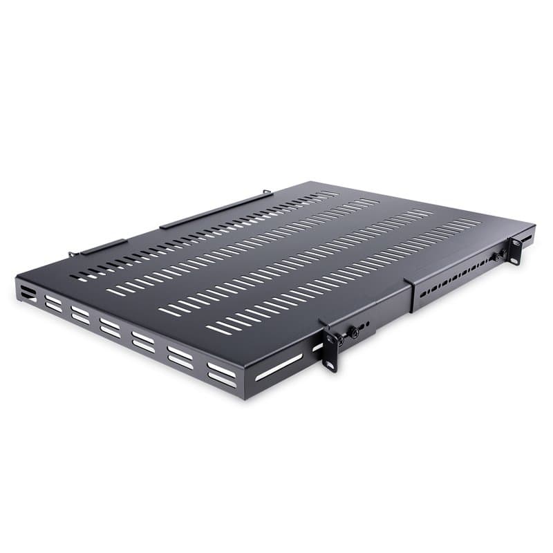 Startech.com Étagère Réglable et Ventilée pour Montage en Rack de Serveur 1U - 150kg - Profondeur de Montage Réglable de 49,5 à