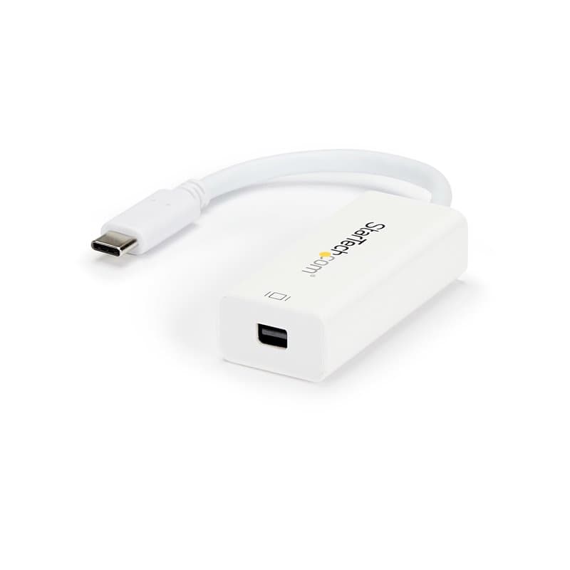 Adaptateur USB C vers Mini DisplayPort Startech CDP2MDP Blanc 4K Ultra HD