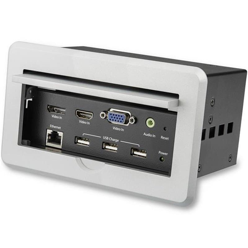Startech.com Boîtier de connexion pour table de réunion avec entrées DisplayPort, HDMI et VGA