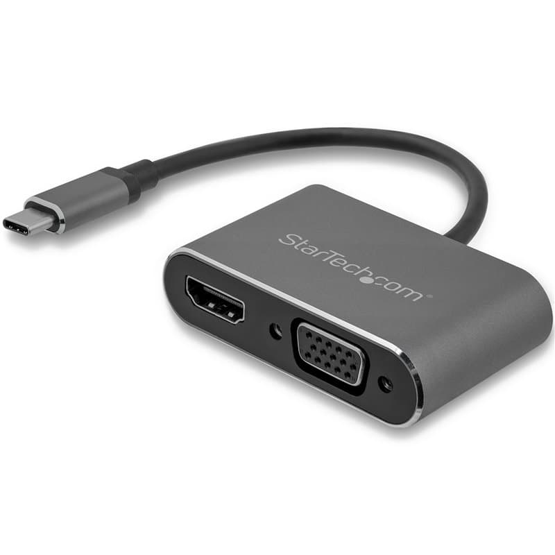 Startech.com Adaptateur multiport AV numérique USB-C - VGA et HDMI