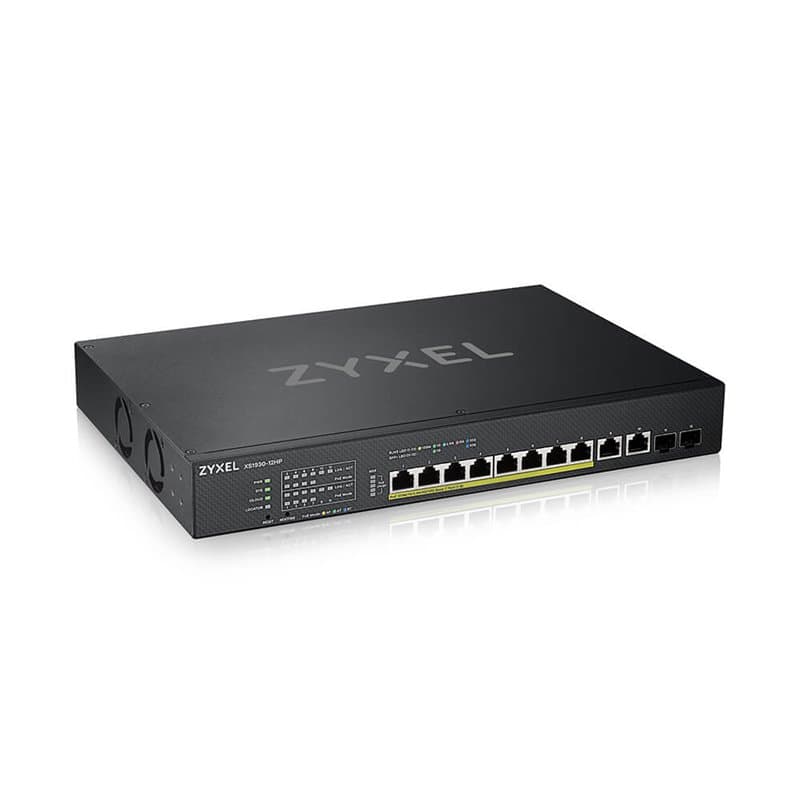Zyxel XS1930-12HP commutateur réseau Géré L3 10G Ethernet (100/1000/10000) Connexion Ethernet, supportant l'alimentation via ce