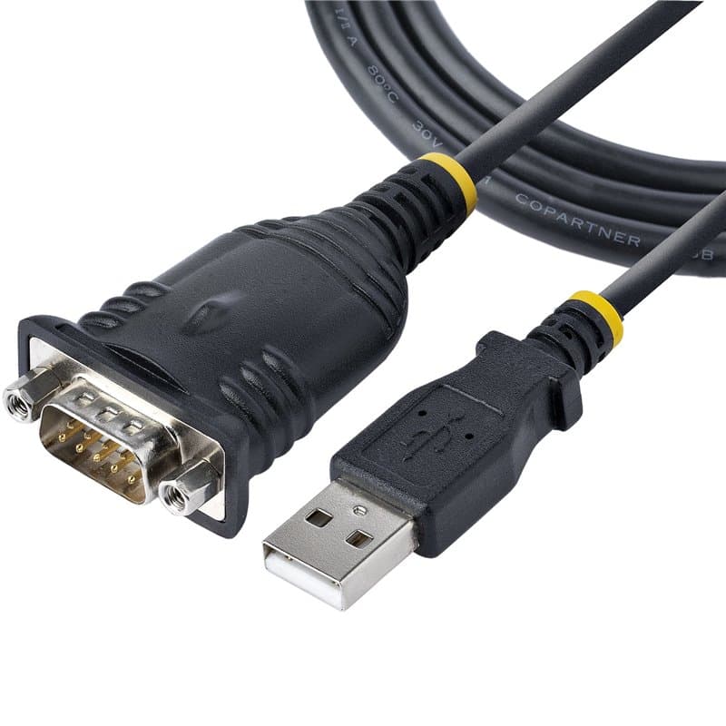 Câble USB vers Port Série Startech 1P3FP-USB-SERIAL Noir