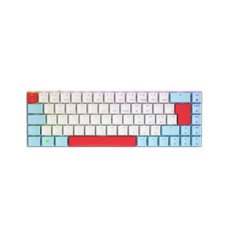 Cherry MX-LP 2.1 Compact Wireless clavier RF sans fil + Bluetooth Azerty Français Blanc
