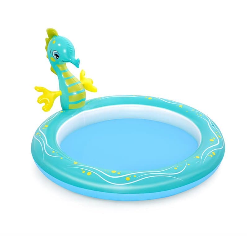 Bestway 62" x 63" x 34"/1.88m x 1.60m x 86cm Seahorse Sprinkler Pool"