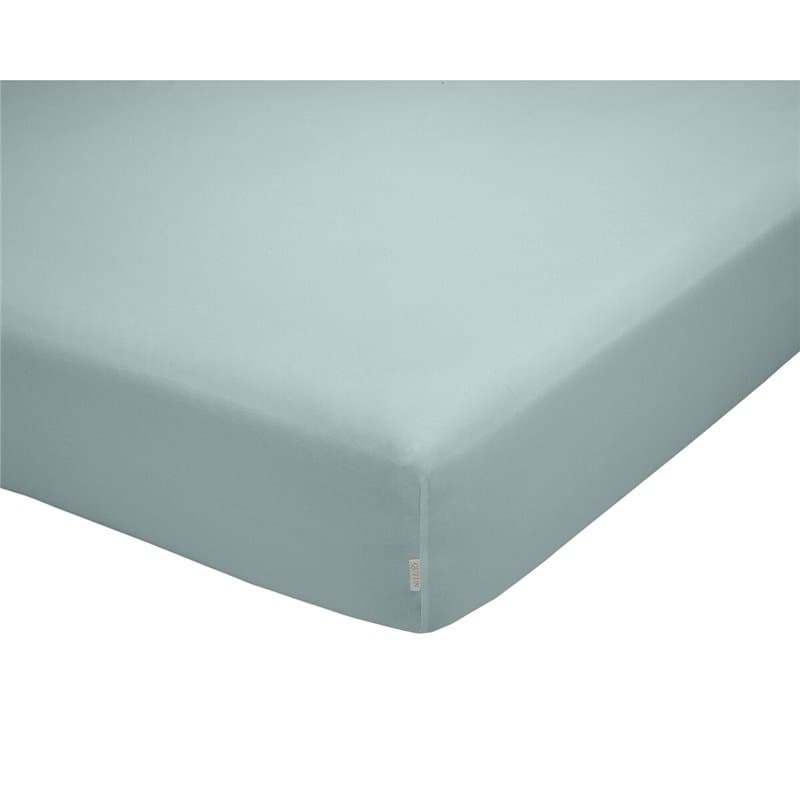 Drap housse Alexandra House Living QUTUN Bleu clair 90 x 200 cm 90 x 1 x 200 cm