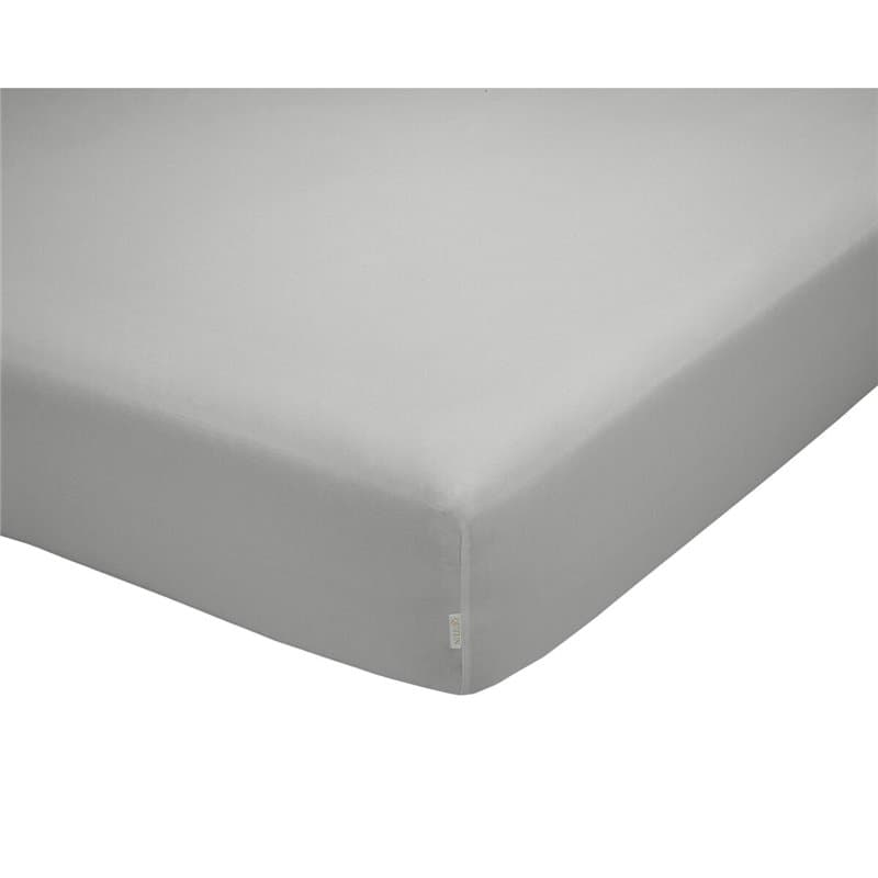 Drap housse Alexandra House Living QUTUN Gris perlé 150 x 200 cm