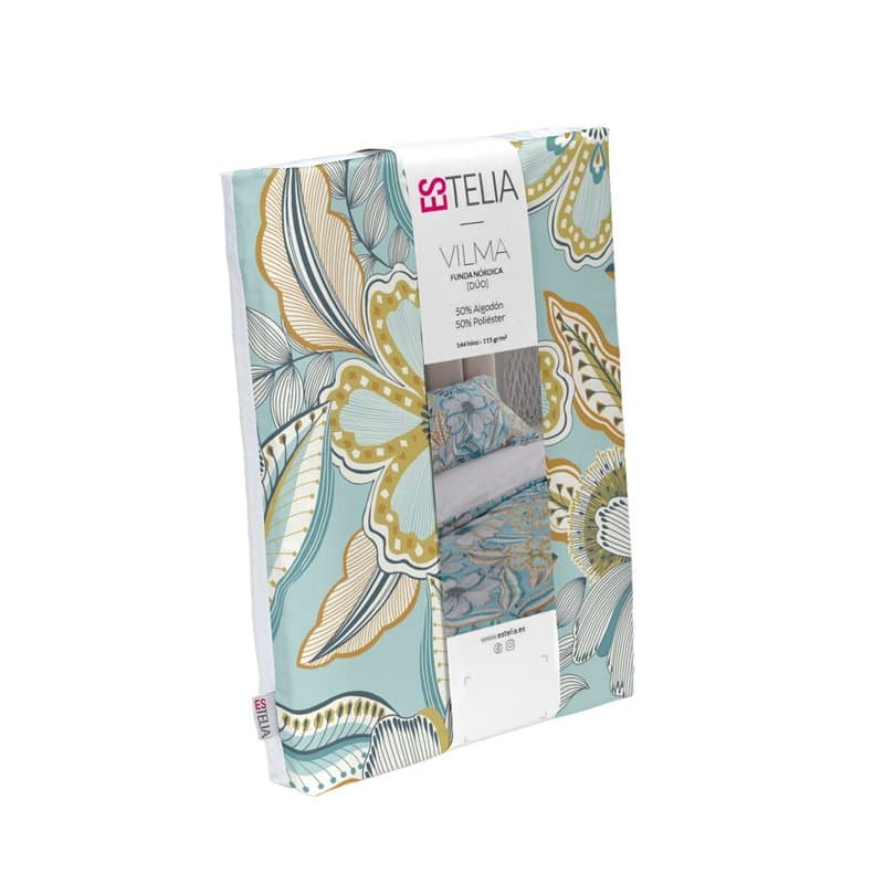 Parure de couette Alexandra House Living Vilma Multicouleur Lit 1 persone 2 Pièces