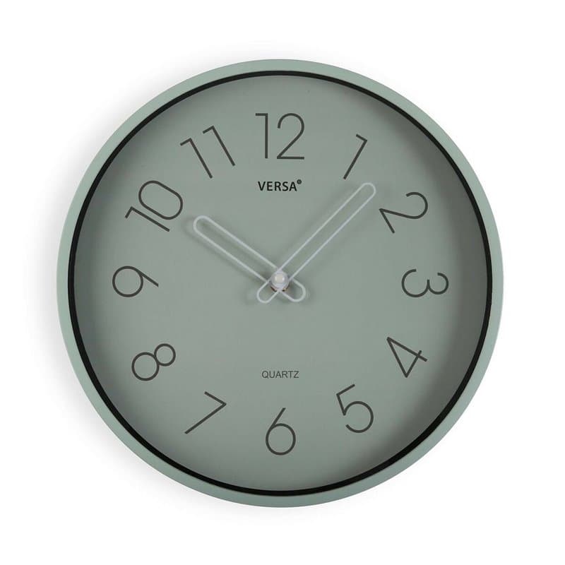 Horloge Murale Versa Vert Plastique Quartz 4 x 30 x 30 cm
