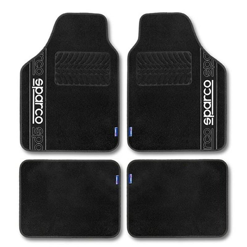 Set de tapis de voitures Sparco F510 Moquette Universel Noir 4 Pièces