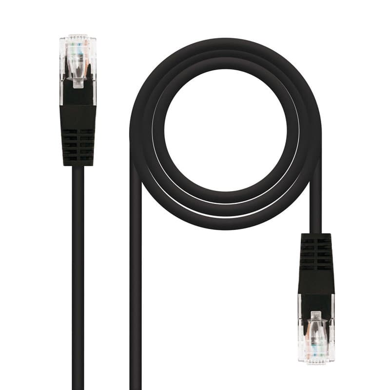 NanoCâble 10.20.0400-BK câble de réseau Noir 0,5 m Cat6e U/UTP (UTP)