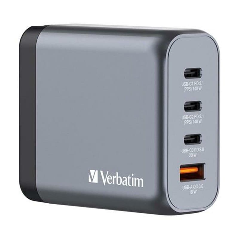 Verbatim GNC-140 Universel Noir, Gris Secteur Charge rapide Intérieure