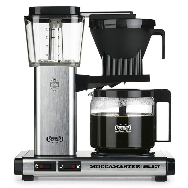 Cafetière goutte à goutte MoccaMaster Noir Acier 1520 W 1,25 L