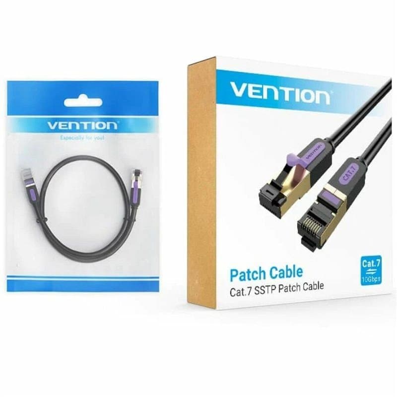 Vention ICDBG câble de réseau Noir 1,5 m Cat7 S/FTP (S-STP)