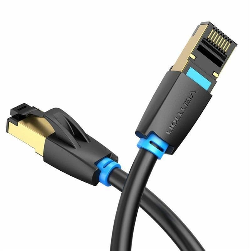 Vention IKABJ câble de réseau Noir 5 m Cat8 S/FTP (S-STP)
